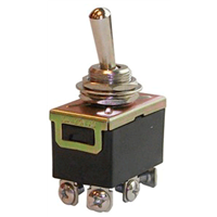 DPDT 15 A, On-On, Screw Terminal Toggle Switch